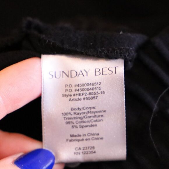 Aritzia Sunday Best Grenville Black Jogger Sz S - Picture 7 of 7